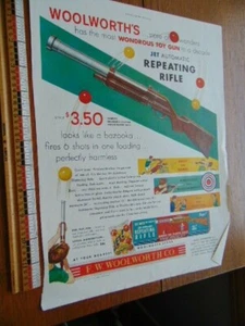 1950 Woolworth's Repeating Rifles for boys- plastic balls - Picture 1 of 2
