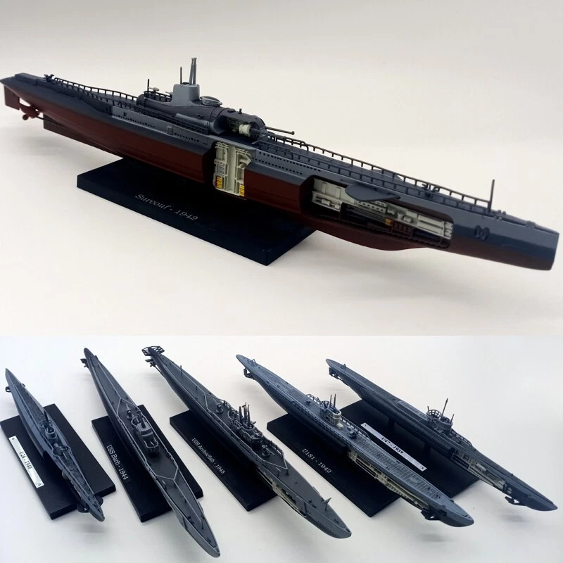 1: 350 Scale Alloy Diecast Military Model World War II Submarine Collection gift - Image 1 of 4