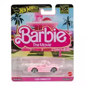 2025 Hot Wheels Premium Pop Culture Barbie The Movie 1956 Corvette Diecast Car - Picture 1 of 1