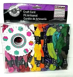 Thread New 102 Skeins Loops Lot Of Mix Craft Cords With 8 Craft Wheels Fast Ship - Picture 1 of 7