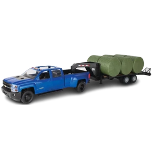TOMY 1:16 Big Farm Chevy Pickup with Bales - Picture 1 of 1