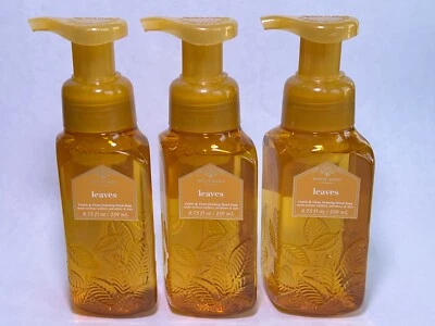 3 BATH & BODY WORKS GENTLE CLEAN FOAMING HAND SOAP LEAVES - Image 1 of 3