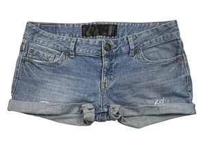 Pantalones Cortos AEROPOSTALE A-Star Apparel Denim Envejecido Tiro Bajo Bolsillos Talla 34 (8) - Imagen 1 de 12