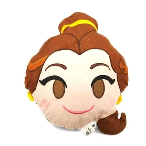 Disney Emoji BELLE Face Plush Pillow Beauty and the Beast 12.5 inch - Picture 1 of 5