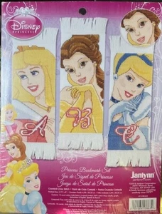 Janlynn Disney Princess Bookmark Set 1138-63 Counted Cross Stitch Kit NIP 2010 - Picture 1 of 2