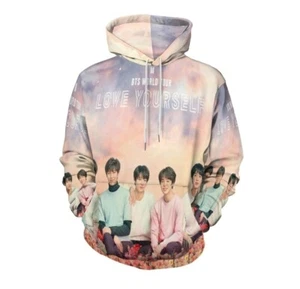 Sudadera con capucha K-Pop BTS 3D Love Yourself World Tour con bolsillo Jimin Suga V Jungkook XL - Imagen 1 de 6