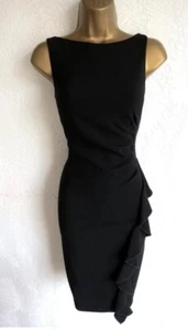 Coast Womens Dress UK 12 EU 40 US 8 Black Evening Cocktail Party - Picture 1 of 8