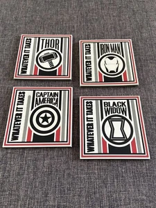 Sottobicchieri Marvel Numskull x 4 Thor Iron Man Capitan America - Foto 1 di 3
