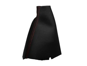 RENAULT TRAFIC II (01-14) Cuffia Leva Cambio 100% Vera Pelle - Cuciture Rosso - Foto 1 di 1