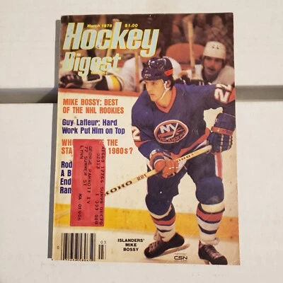 Revista Mike Boss Hockey Digest MAR 1978 New York Islanders en muy buena condición- Foto 1 de 2