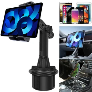 Universal Car Cup Holder Cellphone Mount Stand for iPhone iPad Tablet 4.7"-12.9" - Afbeelding 1 van 16