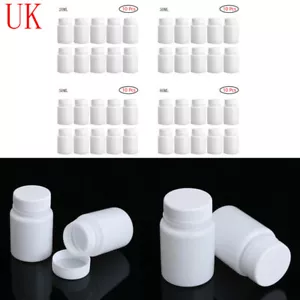 10Pcs Plastic Capsule Pill Bottles Medicine Container Light-proof Seal AU - Picture 1 of 5