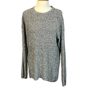 Philosophy Damen Pullover schwarz weiß Zopfmuster Oversize Größe M - Bild 1 von 22