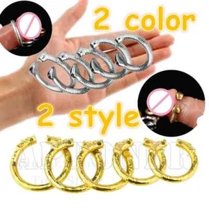 Male Sex Product Stainless Steel Ring Stretcher Time-Lapse Rings Weights Bondage - Picture 1 of 18