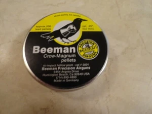Vintage Beeman Crow Magnum Hollow Pt Air Gun Pellets .20cal/5mm - Picture 1 of 2