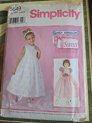 Daisy Kingdom  Sweet Memories  Size HH 3,4,5,6.  Pattern Uncut. - Image 1 of 2