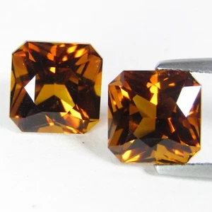 6.66Ct Grand Look Genuine Natural Radiant Cut Ctrine 8.8mm Matching Pair Ref VDO - Picture 1 of 5