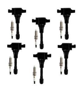 6pcs Ignition Coil & Iridium Spark Plug Kits for Infiniti  Nissan 3.5L V6 UF550 - Picture 1 of 2