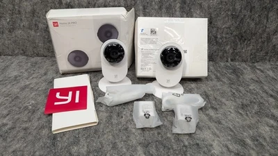 Yi Home 2K Pro Twin Pack Security Camera W/ Motion Detection And Two Way Audio - Image 1 of 4