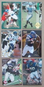 Lote de 6 cartas Natrone Means North Carolina Tar Heels San Diego Chargers NFL (2) - Imagen 1 de 2