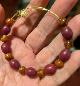 Alex & Ani Mahagonifarbenes Perlenarmband - Bild 1 von 2