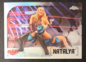 2020 Topps Chrome WWE Natalya Refractor Parallel #44 - Picture 1 of 2