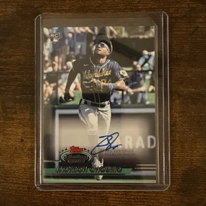 2024 Topps Stadium Club Rookie Design Variation Auto - Jackson Chourio /25 - Picture 1 of 2