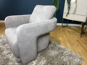 Flex Accent Swivel Chair Lifestyle Mottled Marble Fabric - Picture 1 of 6