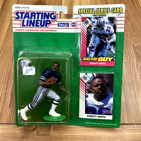 UNOPENED Starting Lineup 1993 Emmitt Smith Dallas Cowboys NFL Action Figure Cover