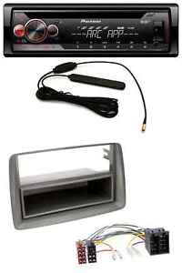 Radio samochodowe Pioneer CD USB AUX DAB MP3 do Fiat Panda (169 2003-2012) szare