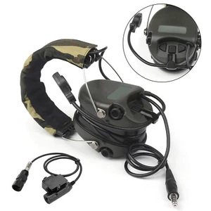 H60 Sound Pickup Noise Reduction Headset pour AN/PRC-152 AN/PRC-148 U329 Radio - Zdjęcie 1 z 12