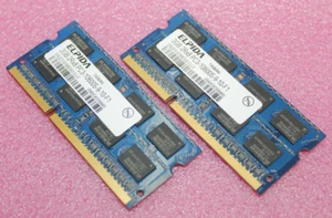 Elida 4GB (2X2GB) 2Rx8 PC3-10600S DDR3 Laptop Memory Ram EBJ21UE8BDS0-DJ-F - Picture 1 of 1