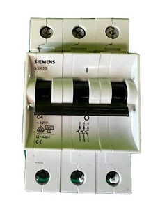 Siemens 5SZ23 4A Amp dreipoliger Leitungsschutzschalter Typ C4 - Bild 1 von 2
