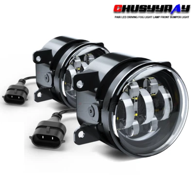 Clear LED Front Bumper Fog Light Driving Lamp For FIAT 500 2013-2017 - Image 1 of 4