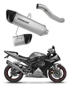 YZF R1 1000 RN09 2002 - 2003 EU Approved Exhaust Silencer Titanium HP6 DOMINATOR - Picture 1 of 5