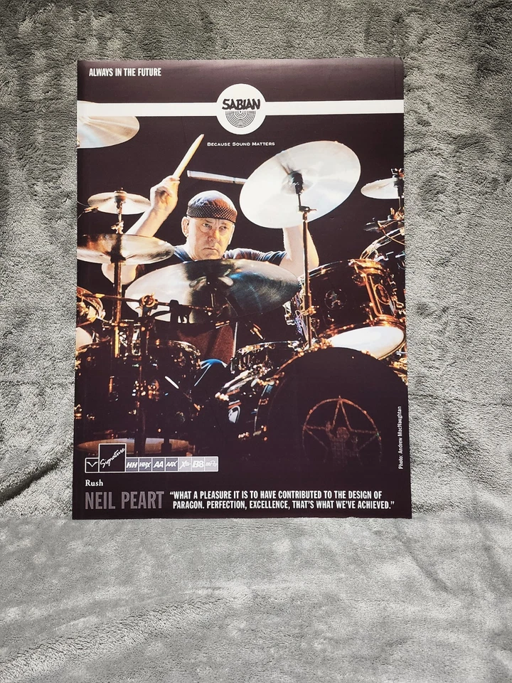 Rush Neil Peart Sabian Promo Poster - Image 1 of 1