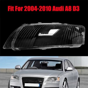 1Pcs Headlight Headlamp Clear Lens Left Cover Fit For 2004-2010 Audi A8 D3 A8L - Picture 1 of 5