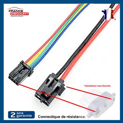 Connectique Prise Fiche Electrique Resistance pour ALFA GT 159 BRERA LAGUNA 2 - Immagine 1 di 4