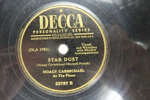 Hoagy Carmichael - DECCA 23797 - Star Dust & Hong Kong Blues - Picture 1 of 2