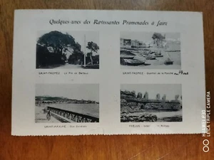 CPA - 83 - SAINT-TROPEZ,SAINT-MAXIME,FREJUS - Ravissantes promenades , Multivue - Imagen 1 de 2