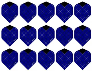 5 Sets XQMAX Grid 100 Micron Standard Dart Flights – Ships w/ Tracking – Blue - Picture 1 of 1