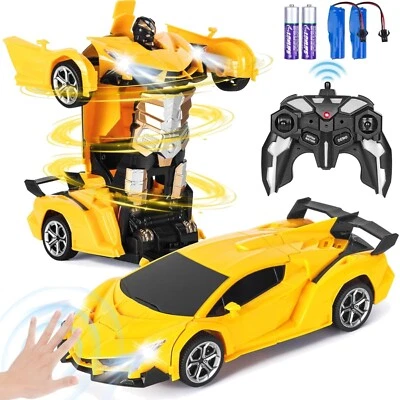 Ferngesteuertes Auto-Roboter Spielzeug mit 360° Drehung für Kinder ab 3 Jahren - Bild 1 von 2