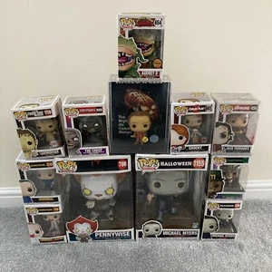 Horror Figure Funko Pop Bundle X12 Pennywise Myers Shinning Chucky Audrey II 🔽 - Picture 1 of 10