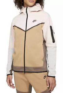 Nike Sportswear Tech Fleece Full-Zip Hoodie Pink Driftwood XL 3XL 4XL CU4489-601 - Picture 1 of 9