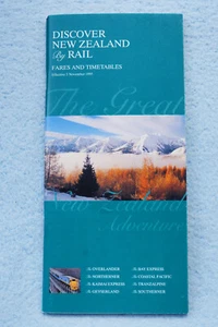 Discover New Zealand By Rail - Brochure/Timetable - 52 pages - Picture 1 of 4