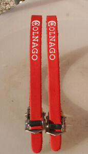 Rare NOS Vintage 1980s COLNAGO Red pelle Italiana Pedale Toe Straps