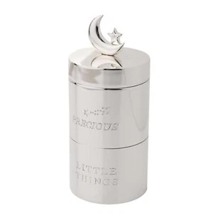 Baby Silver Plated Precious Little Things Keepsake Stacking Trinket Boxes - Picture 1 of 4
