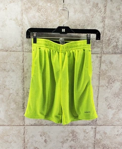 Athletic Works Drawstring Elastic DriWorks Basket Ball Shorts Neon Sz L 10/ 12 - Picture 1 of 4
