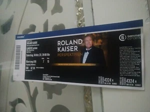 Alte Konzertticket Roland Kaiser 04.03.23 Lanxes Arena Zustand ist sehr gut. - Bild 1 von 5