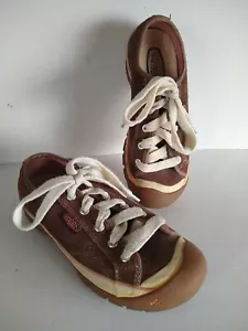 Keen Elsa Skater Shoes Womens 7 Brown Suede Flat - Picture 1 of 12